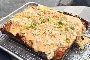 Maryland's Best Crab Pizza at White Rabbit Gastropub in Frederick, Maryland