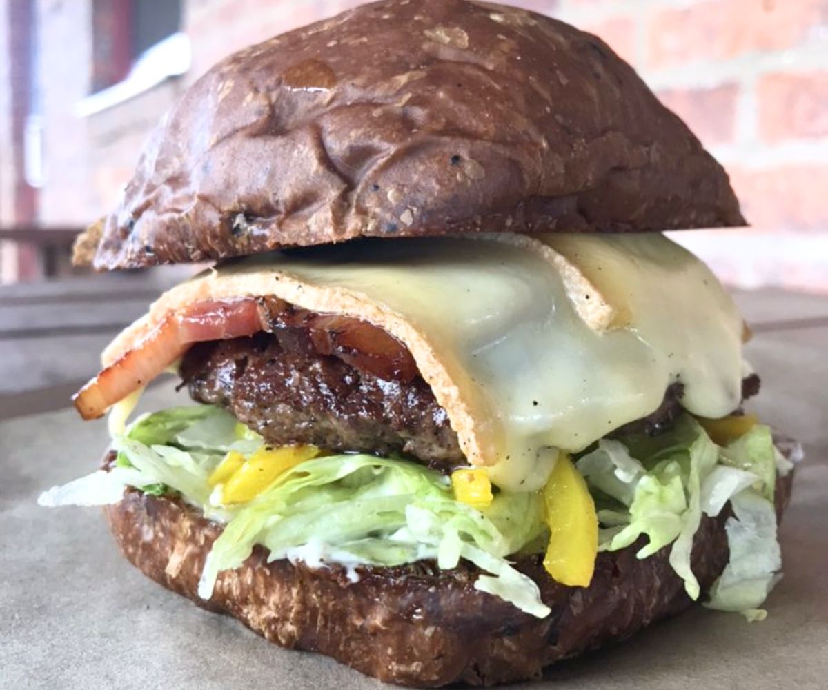B&C Burger at Bread & Circus Sandwich Kitchen in Sioux Falls, South Dakota