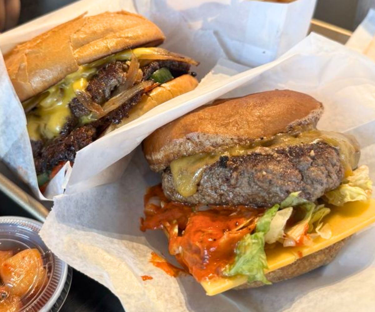 burgers at Burger Seoul in Tacoma, WA