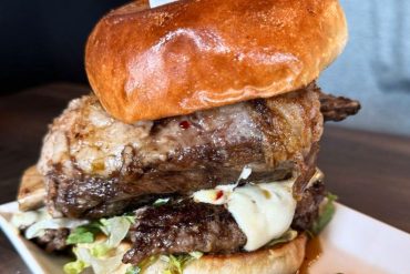 Short Rib Burger at Da Burger Wing Hub in Wahiawa, HI