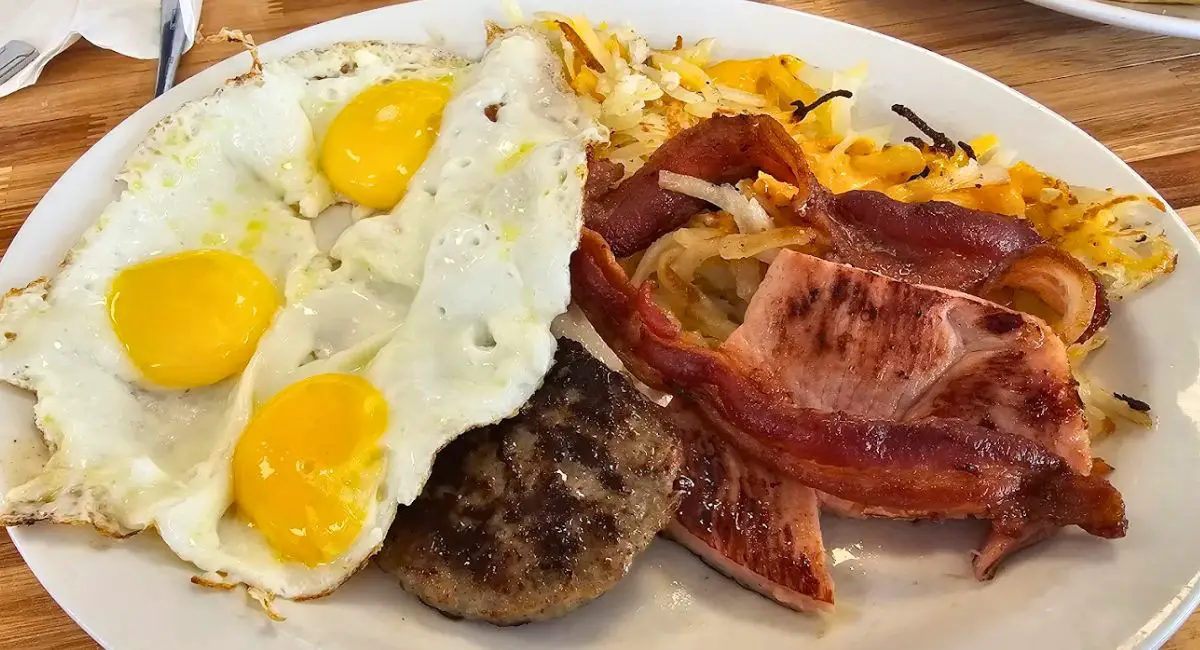 Jimmy's Grand Slam at Jimmy's Pancake House in Bettendorf, Iowa