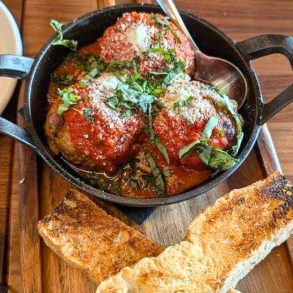 Wagyu Meatballs at George and Gather in Chandler, Arizona