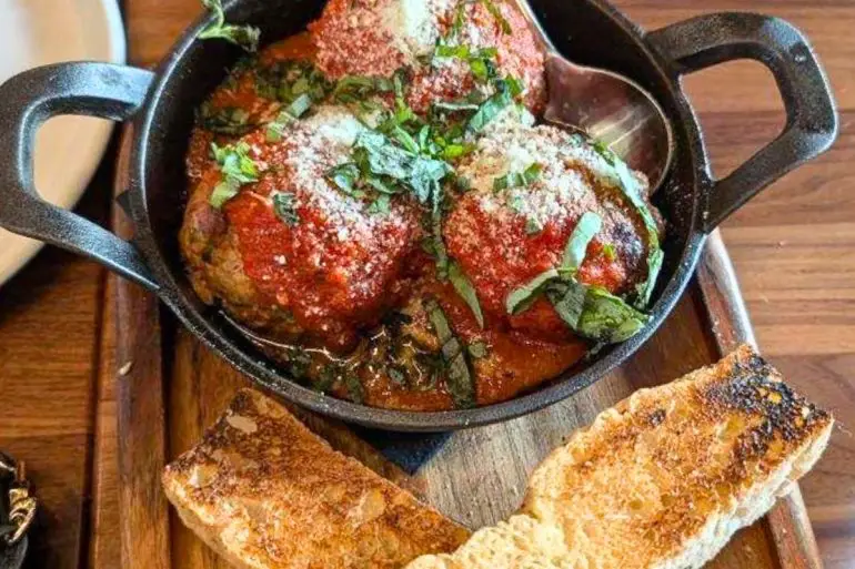 Wagyu Meatballs at George and Gather in Chandler, Arizona