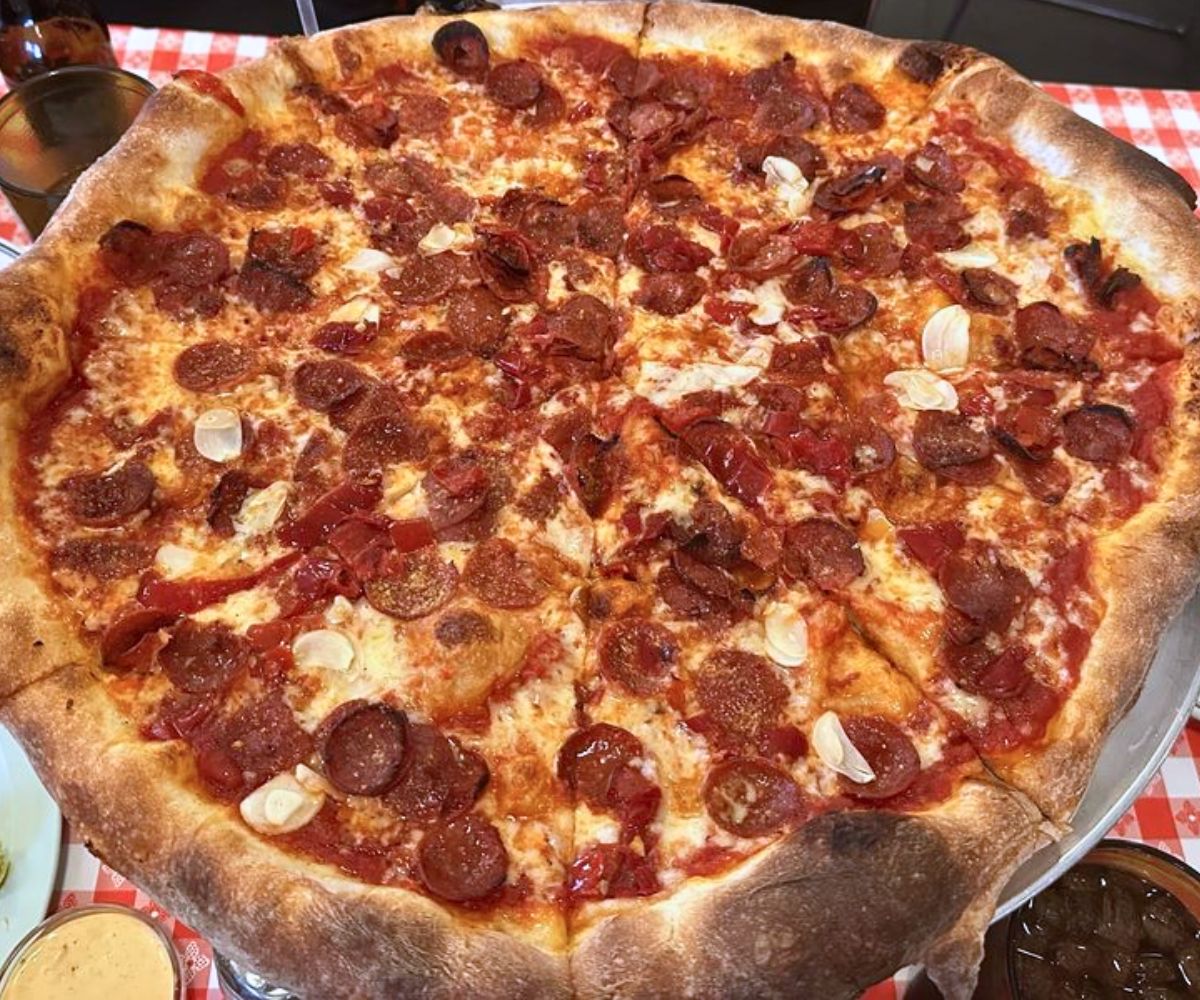 Spicy Italian Boyfriend Pizza at Pizzeria Ruby in Springdale, Arkansas