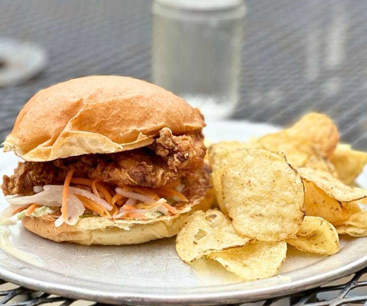 viet chicken sandwich at Bread & Circus Sandwich Kitchen in Sioux Falls, SD