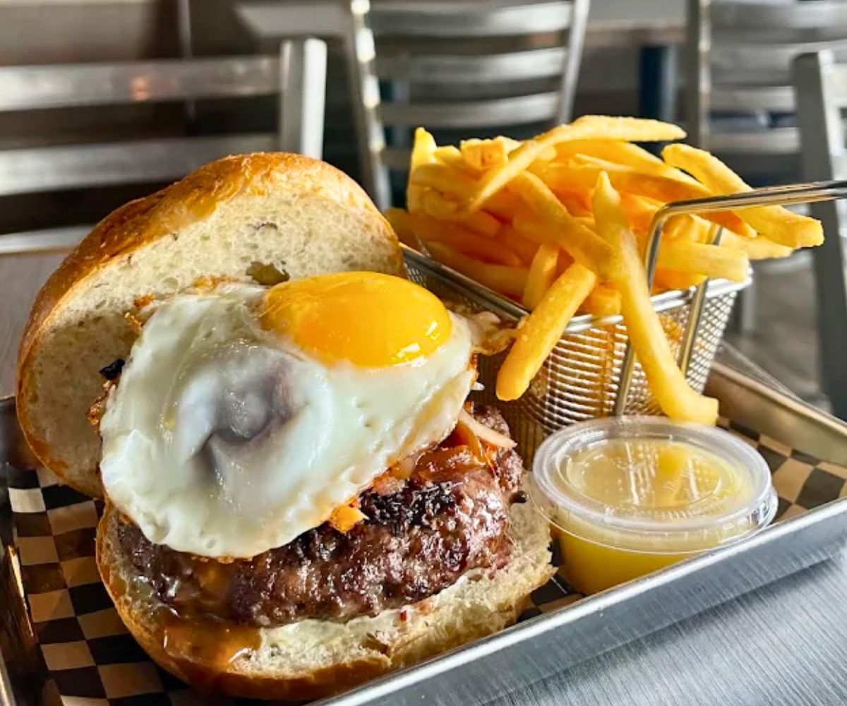 Da Hilo Boy Burger at The Box & Burgers Eatery in Kirkland, WA