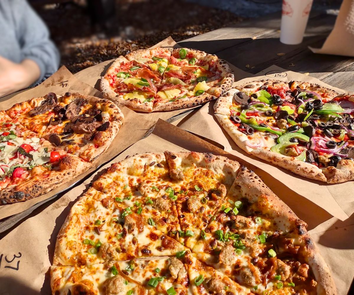pizzas at Fire Street Pizza in Belton, Texas