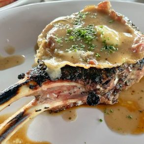 Pork Rib Chop Saltimbocca at Osteria Forto in O'Fallon, Missouri
