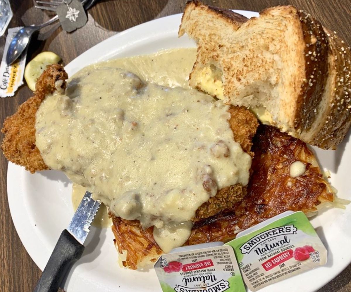 Country Fried Steak at The Cookie Jar in Fairbanks, Alaska