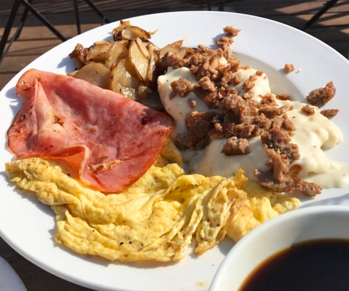 Little Chicago Egg Plate at Open Doors Coffeehouse in Johnson City, Tennessee