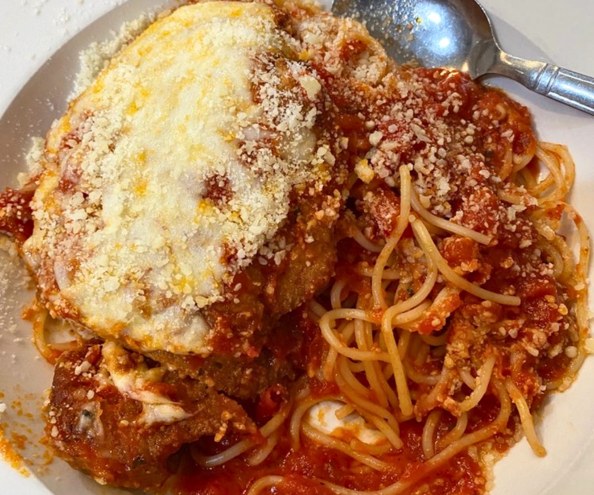 Chicken Parmigiana at Viona's Italian Bistro in Overland Park, Kansas