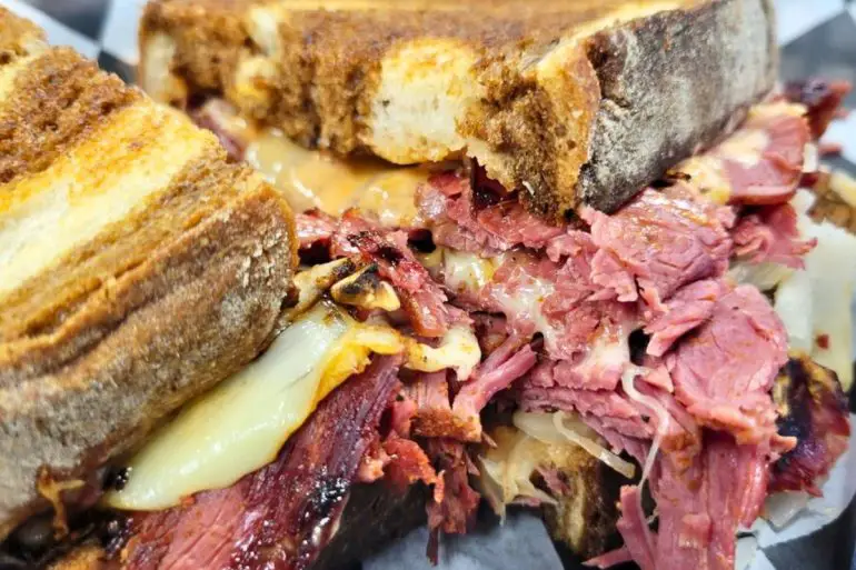 The Reuben at The Meating Place Cafe in Hillsboro, Oregon