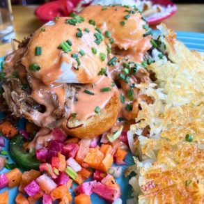 Banh Mi Benedict at The French Hen Cafe in St. Paul, MN
