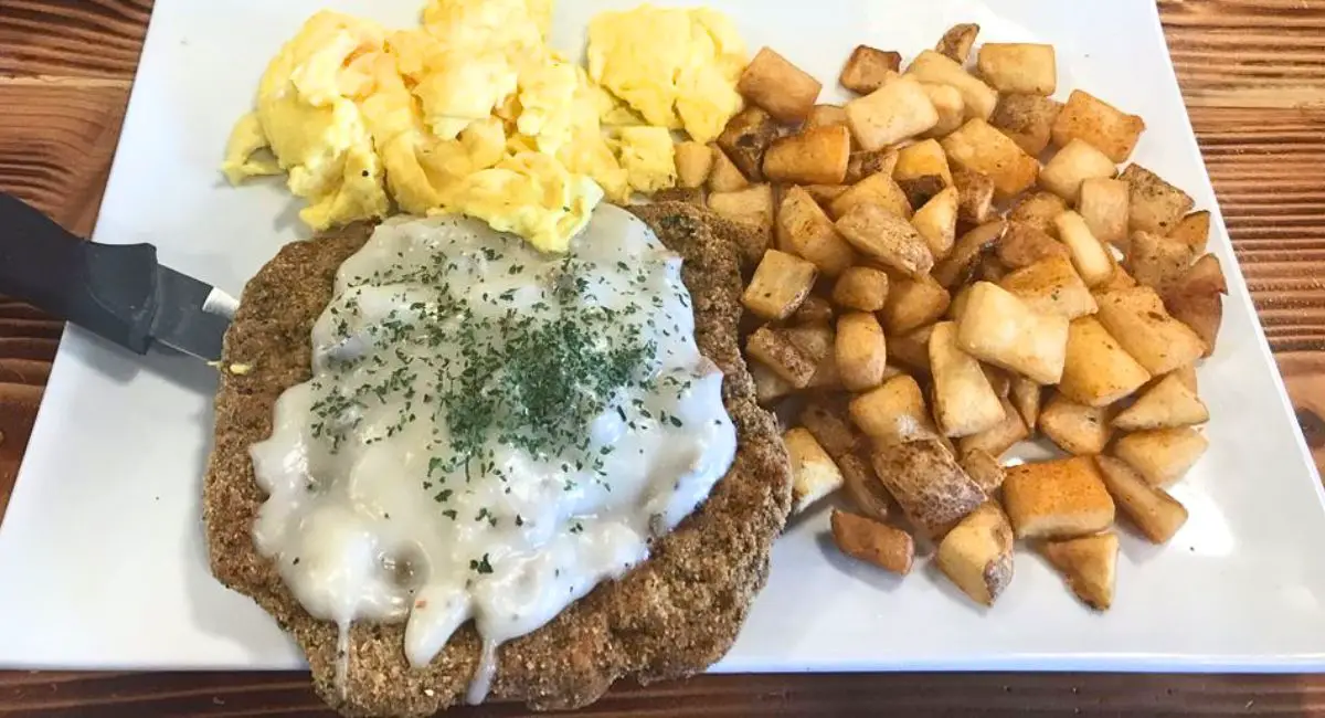 Country Fried Steak & Eggs at My Garage Kitchen in North Las Vegas, Nevada