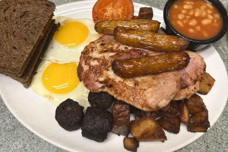 The Hungry Irish Man at Granite Street Cafe in Quincy, Massachusetts