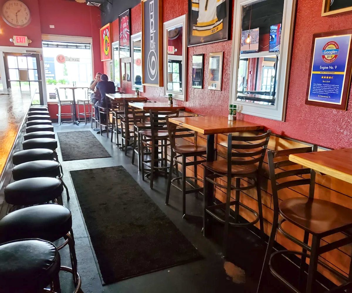 interior of Engine no 9 in Saint Petersburg, Florida