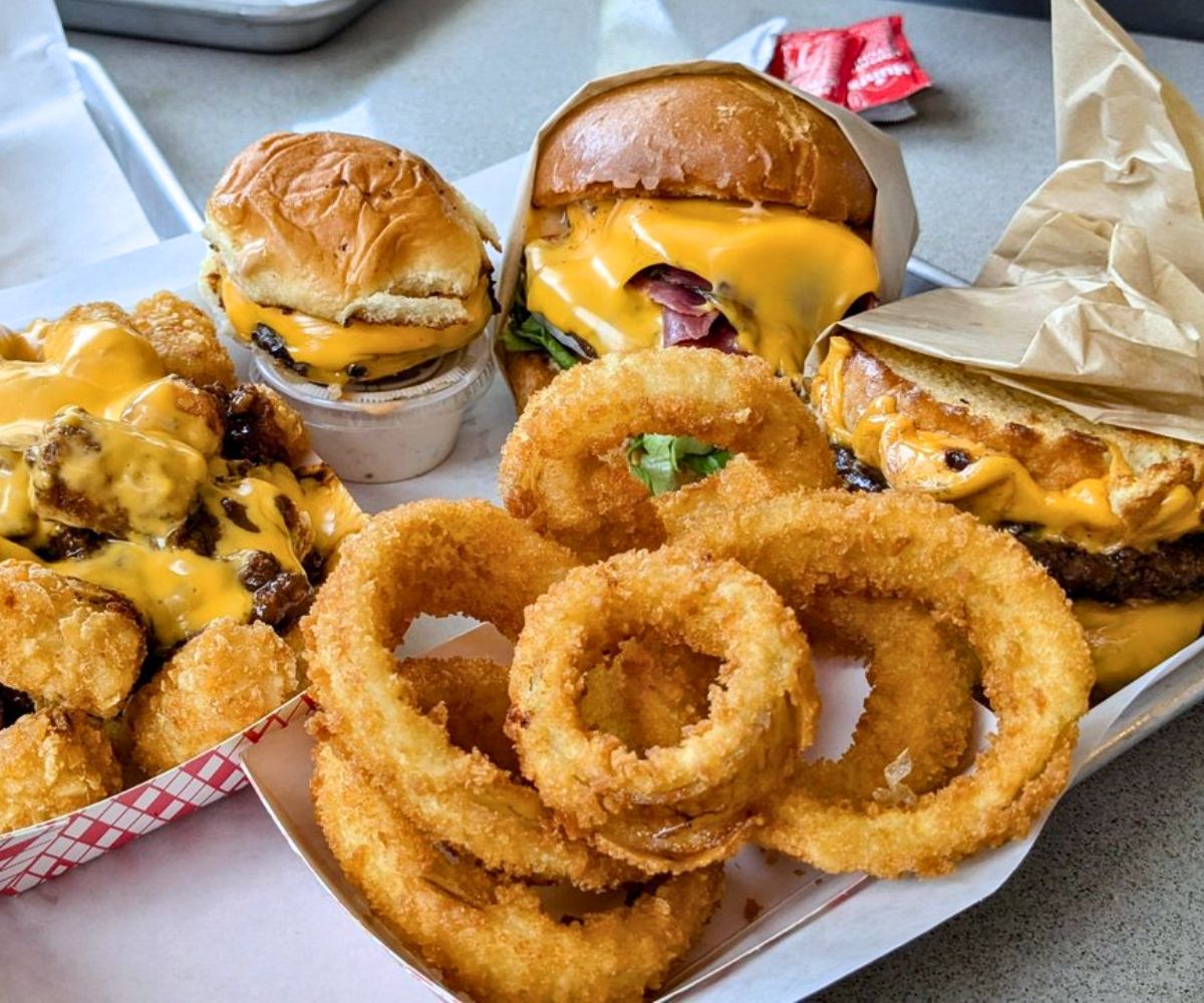 food at Bunz Burger in Huntington Beach, California