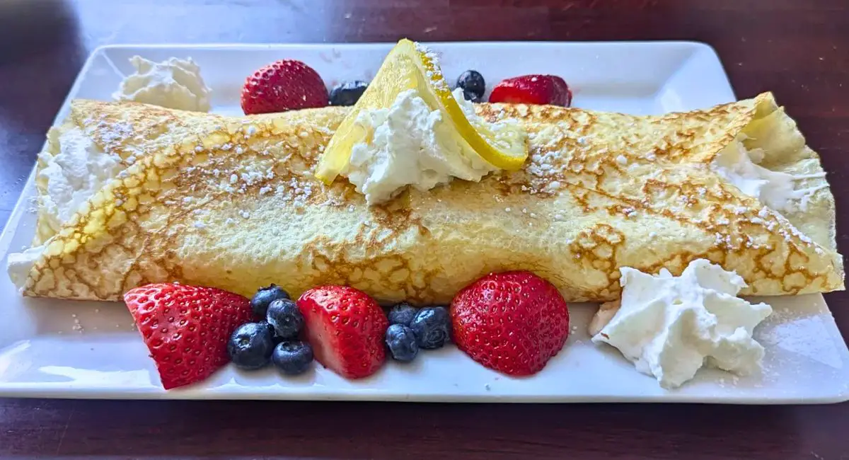 Lemon Crepe at The Nucleus Cafe in Eau Claire, Wisconsin