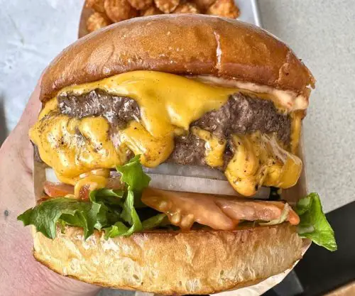 Double Cheez Burger at Bunz Burger in Huntington Beach, CA