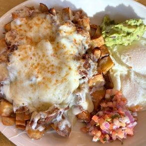 Carnitas Skillet at Herm's Inn in Logan, Utah