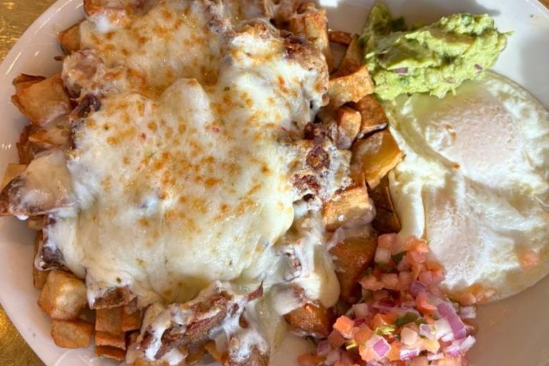 Carnitas Skillet at Herm's Inn in Logan, Utah