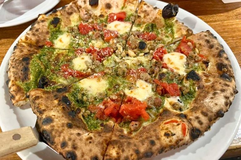 The Mark at Maggie's Farm Wood-Fired Pizza in Iowa City, Iowa