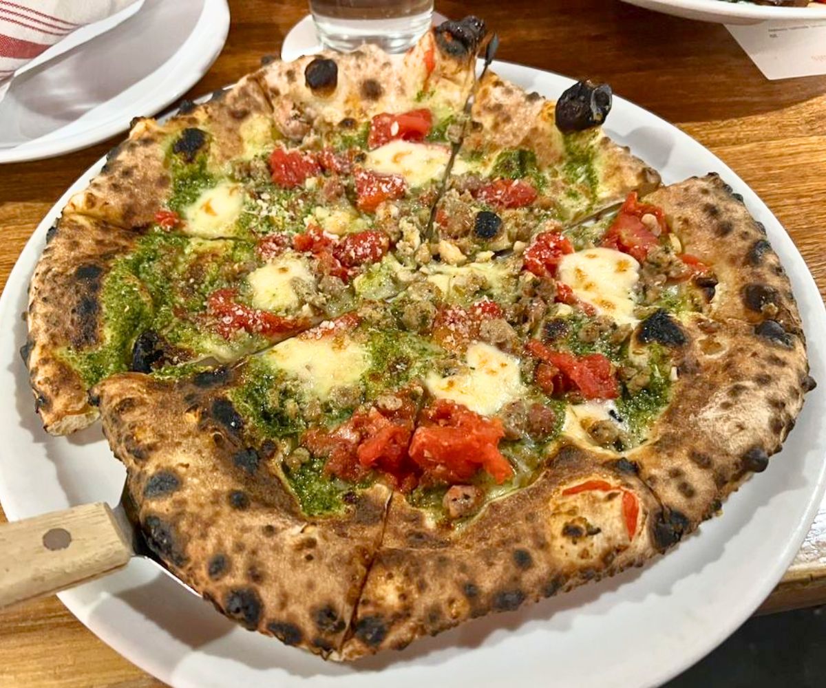 The Mark at Maggie's Farm Wood-Fired Pizza in Iowa City, Iowa