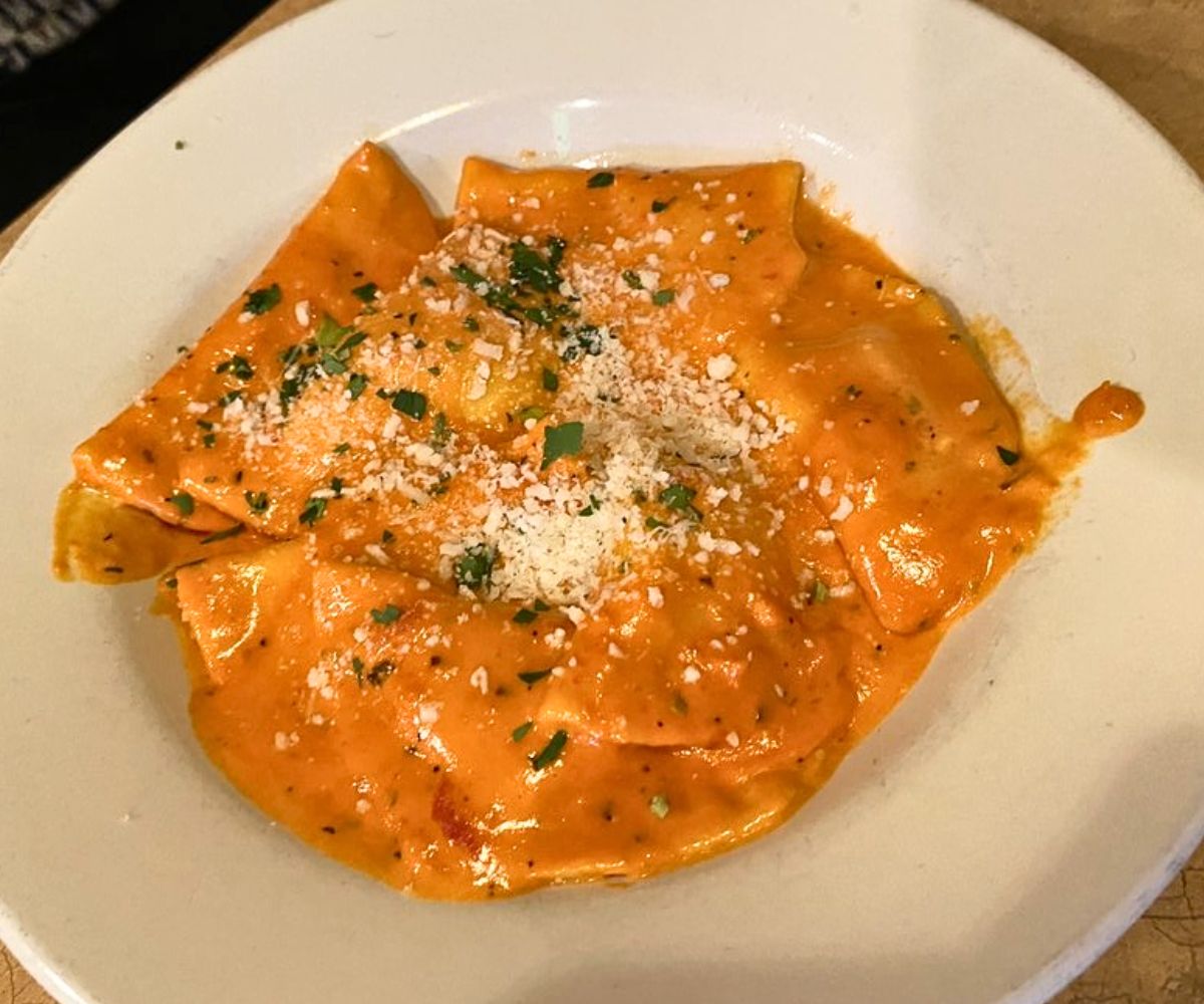 Ravioli Spinaci at Piloni's in Terre Haute, Indiana