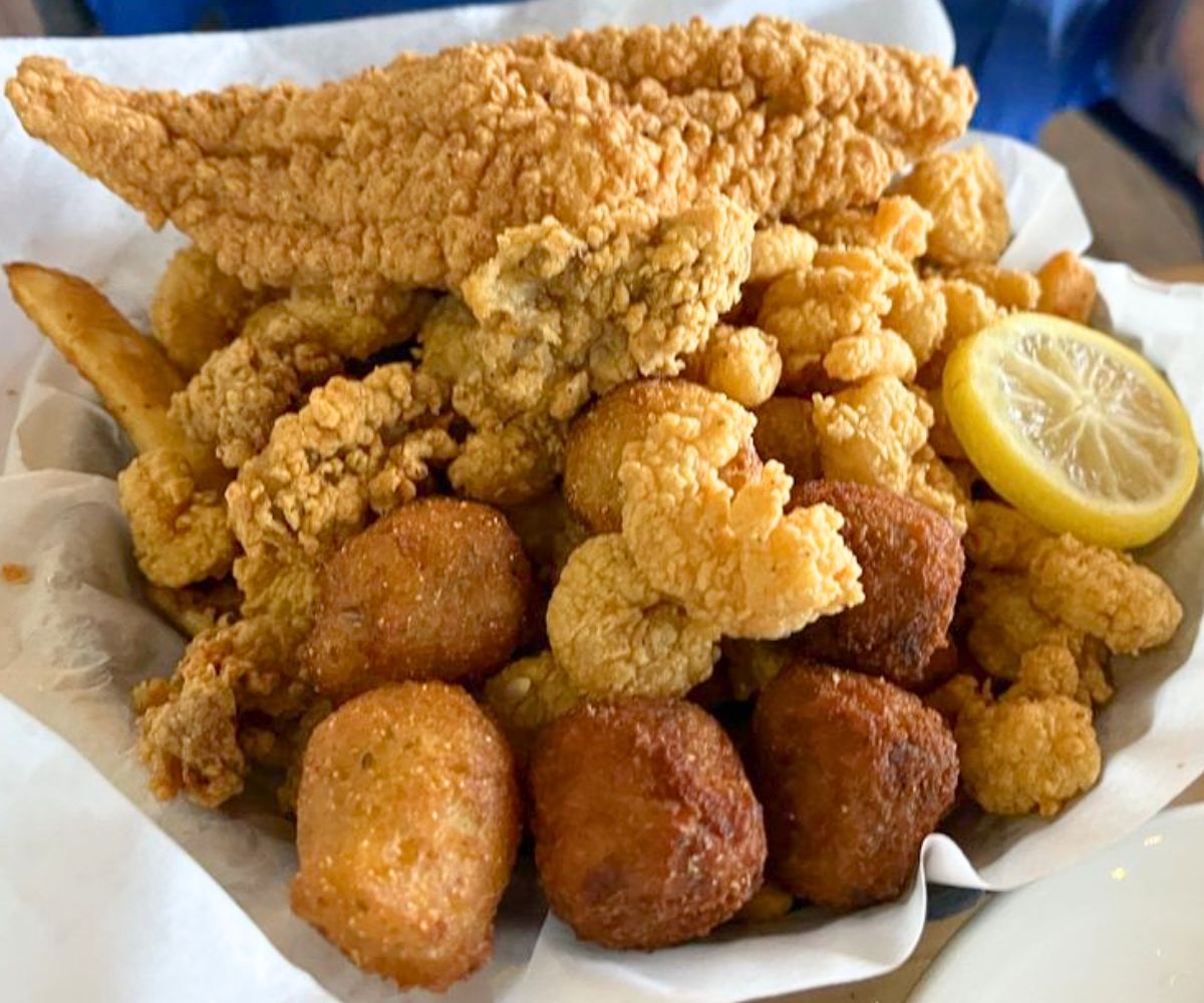 Seafood Platter at The Reef in Biloxi, Mississippi
