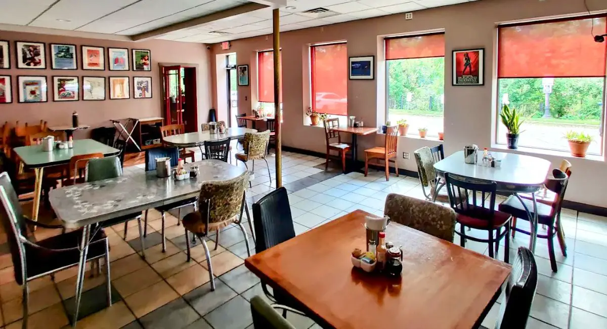 interior of The Nucleus Cafe in Eau Claire, WI