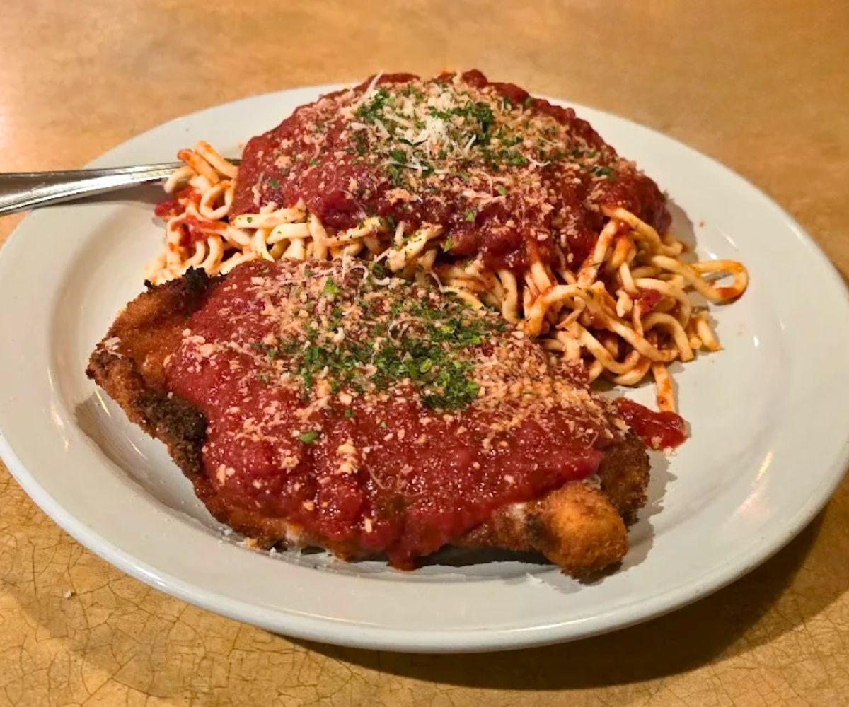 Chicken Parmesan at Piloni's in Terre Haute, IN