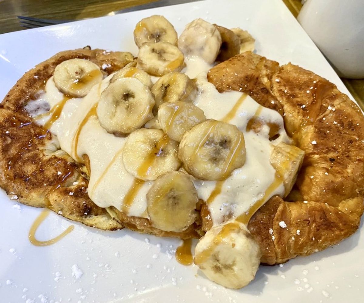 Croissant French Toast at The People's Kitchen in Bethlehem, Pennsylvania