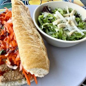 Banh Mi Sandwich at The Root Cafe in Little Rock, Arkansas