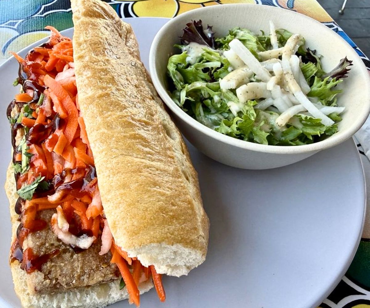 Banh Mi Sandwich at The Root Cafe in Little Rock, Arkansas