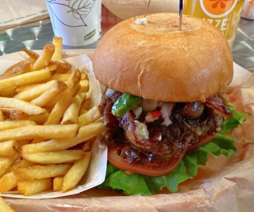 The Blocks Burger at Bingo Burger in Pueblo, Colorado