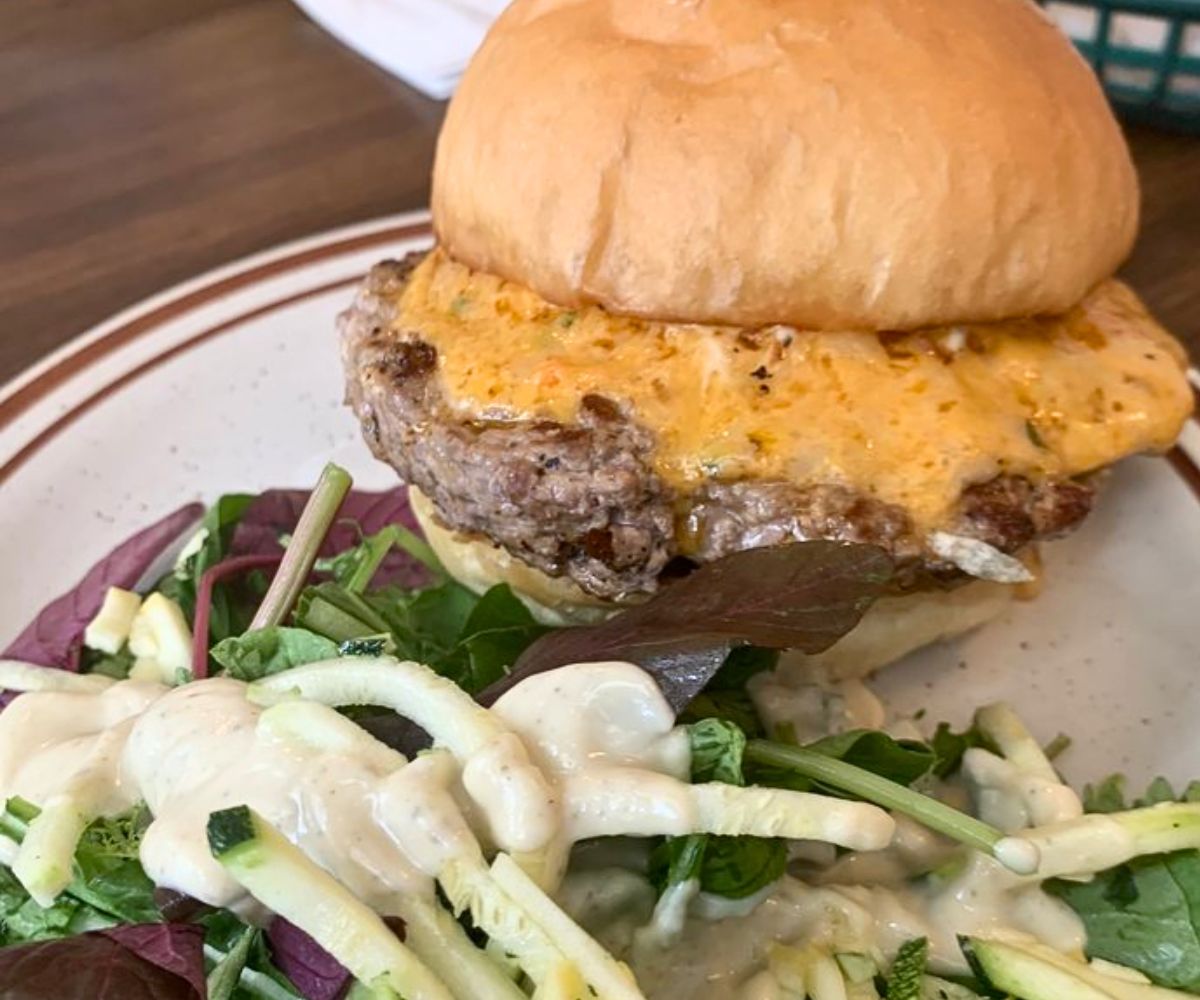 Pimento Cheeseburger at The Root Cafe in Little Rock, Arkansas
