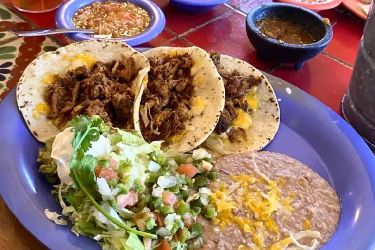 Tacos Estrellas at La Nueva Casita Cafe in Las Cruces, New Mexico
