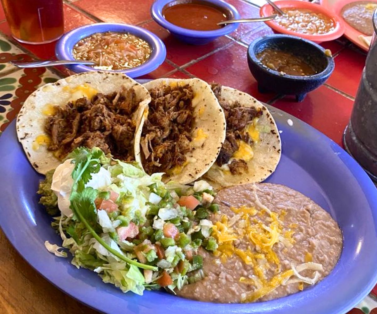 Tacos Estrellas at La Nueva Casita Cafe in Las Cruces, New Mexico