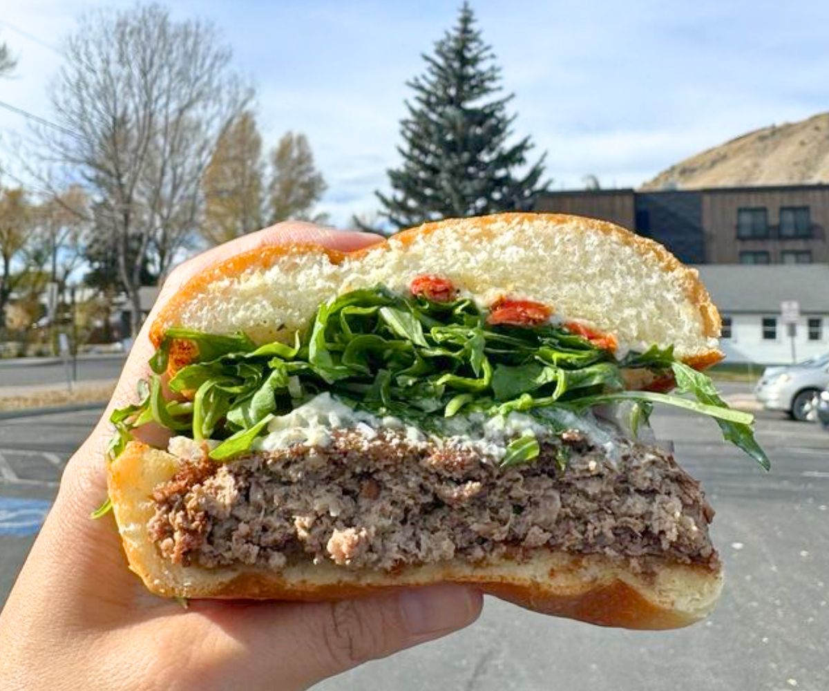 Bison Burger at Liberty Burger in Jackson, WY