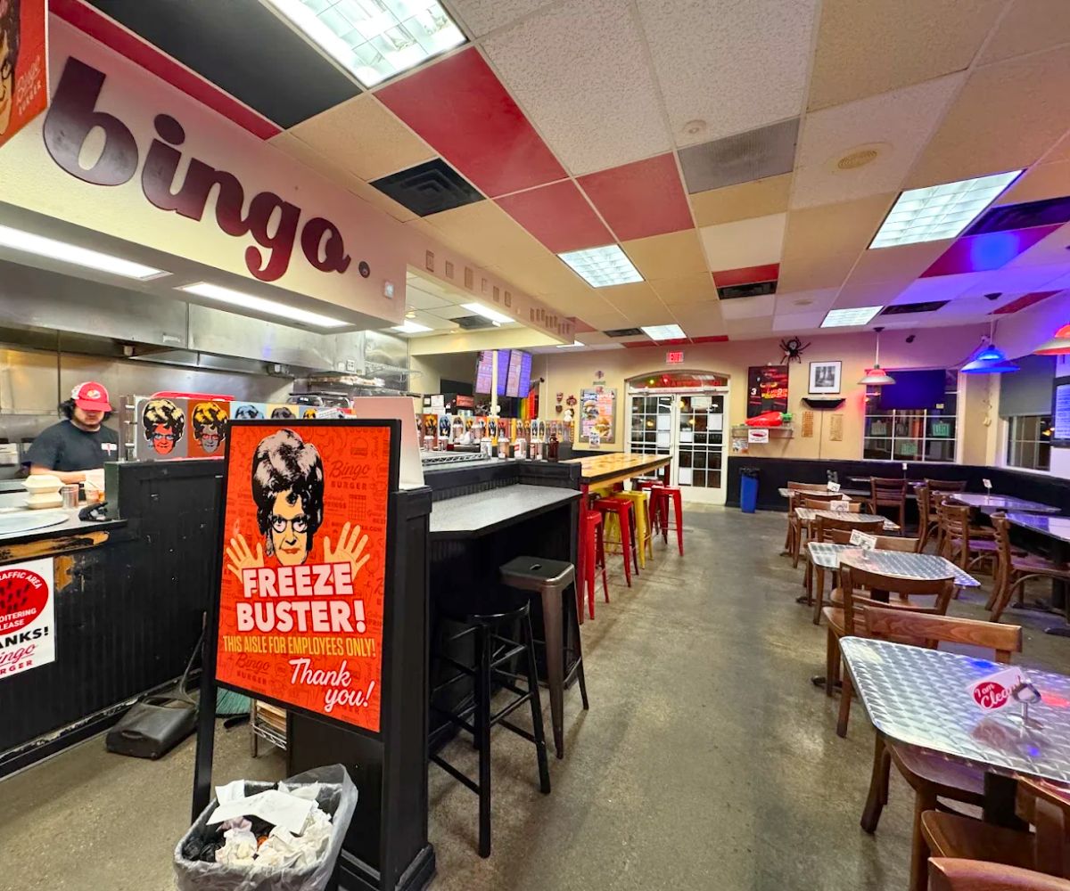 interior of Bingo Burger in Pueblo, Colorado