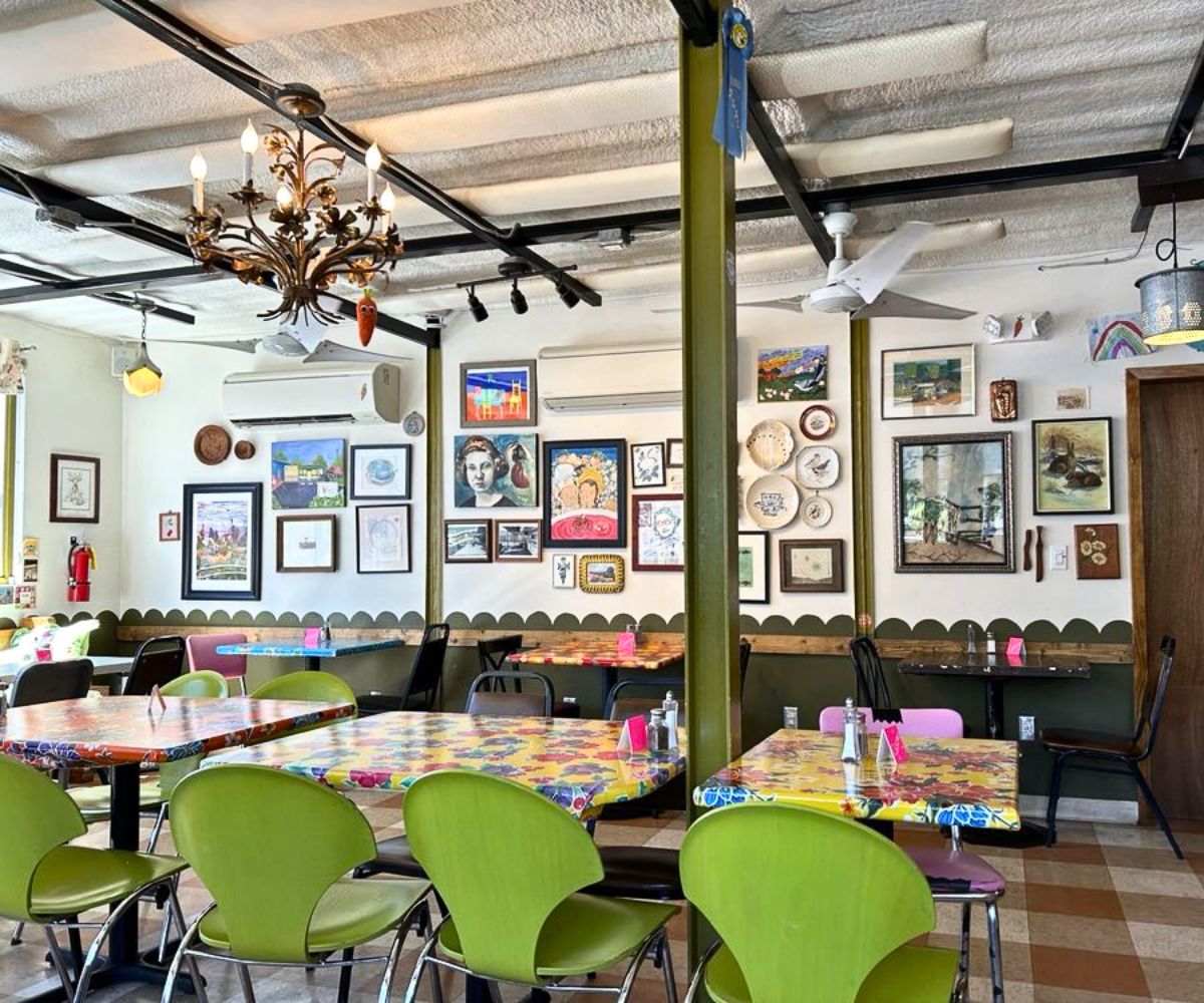 interior of The Root Cafe in Little Rock, AR