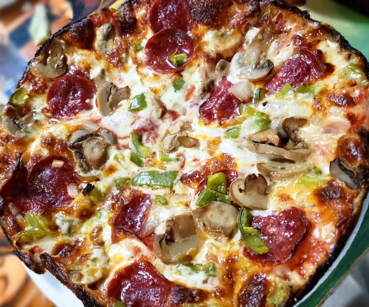 Everything Pizza at Matthew's Pizza in Baltimore, Maryland