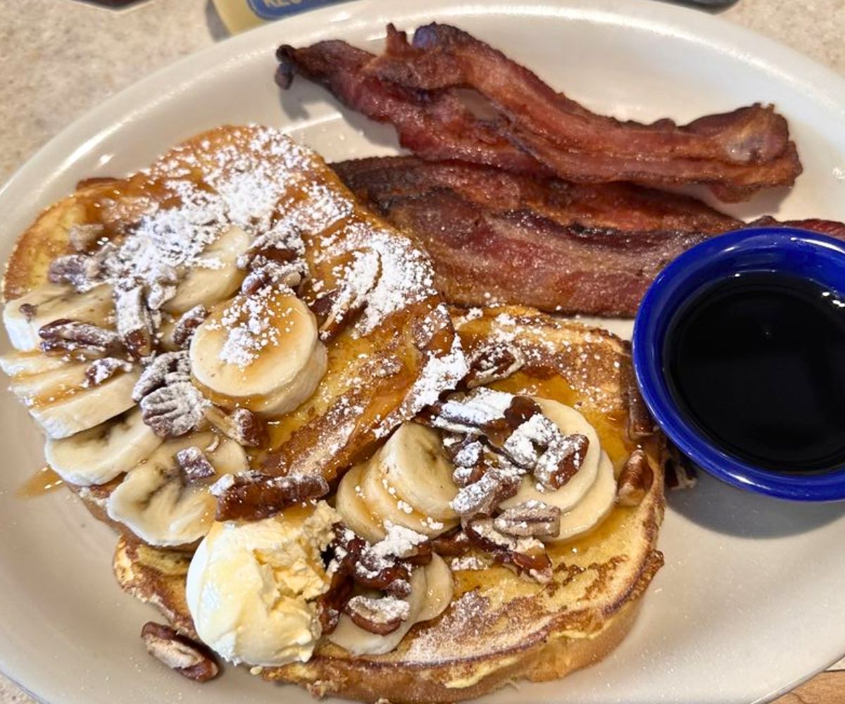 Banana Caramel French Toast at Ronnie's Restaurant in Lenexa, KS