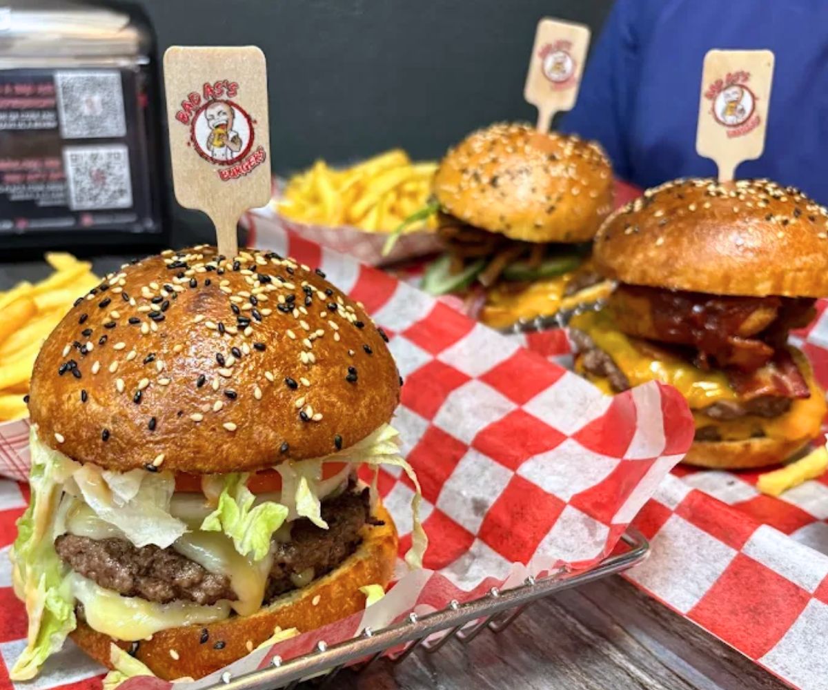 burgers at Bad As's Burgers in Orlando, Florida