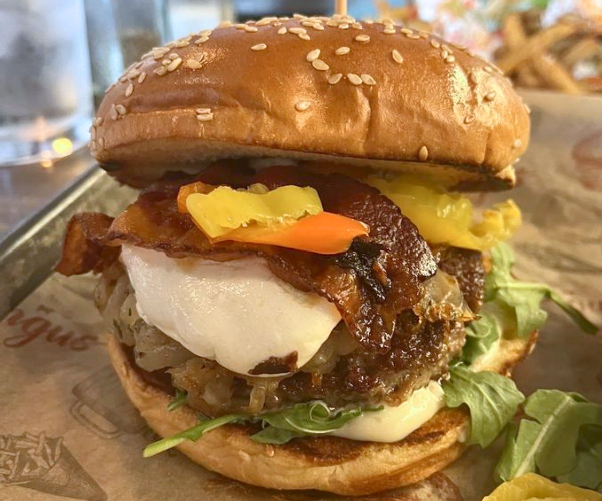 The G.O.A.T. Burger at Angus Burgers & Shakes in Kearney, Nebraska