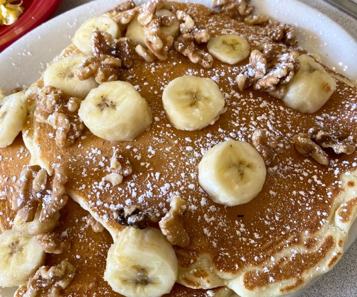 Banana Walnut Pancakes at Gailey's Breakfast Cafe in Springfield, MO