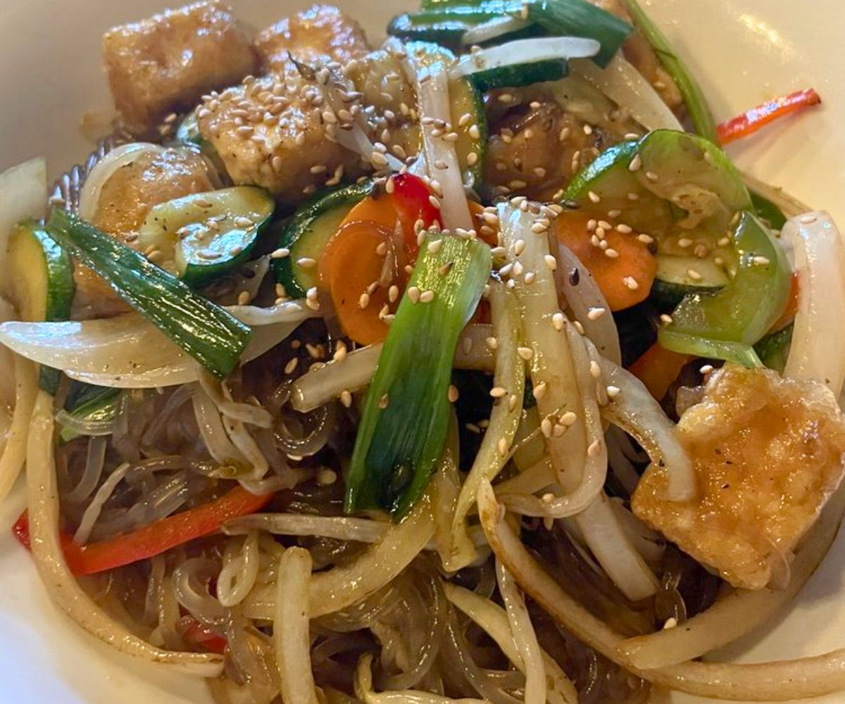Japchae at 929 Kitchen & Bar in Columbia, SC