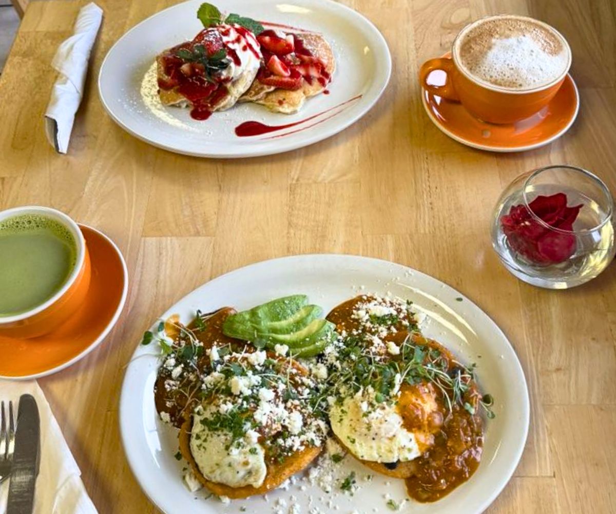 breakfast dishes at Gardenia's Cafe in Gaithersburg, MD