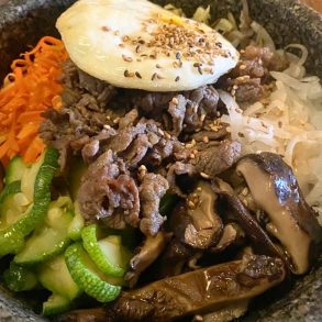 Stone Bowl Bibimbap at 929 Kitchen & Bar in Columbia, South Carolina