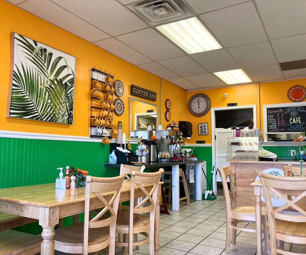 interior of Gardenia's Cafe in Gaithersburg, MD